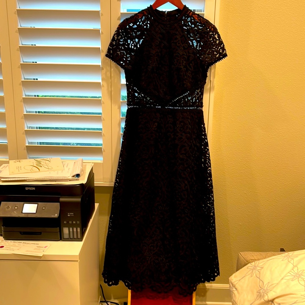 Black cocktail dress